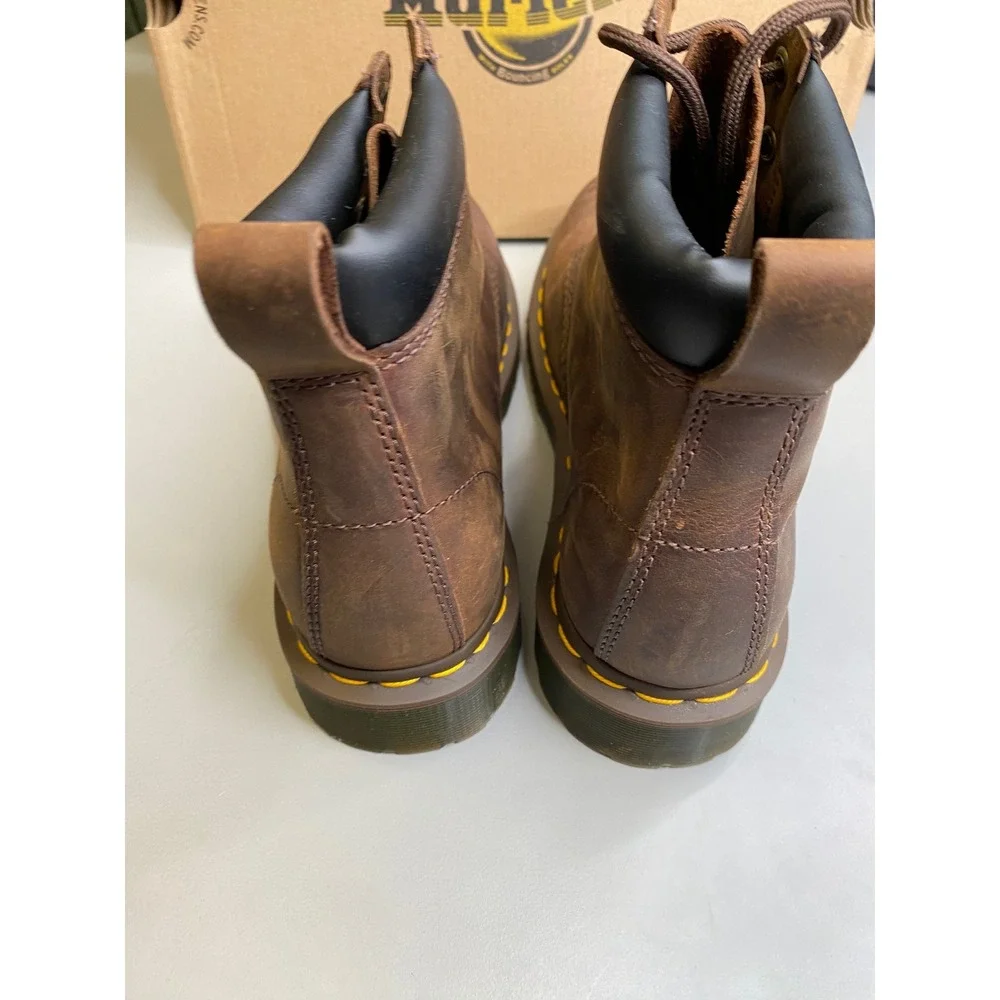 Dr. Martens 939 Ben Boot Dark Brown Crazy Horse Leather Ankle Boots Mens 6
